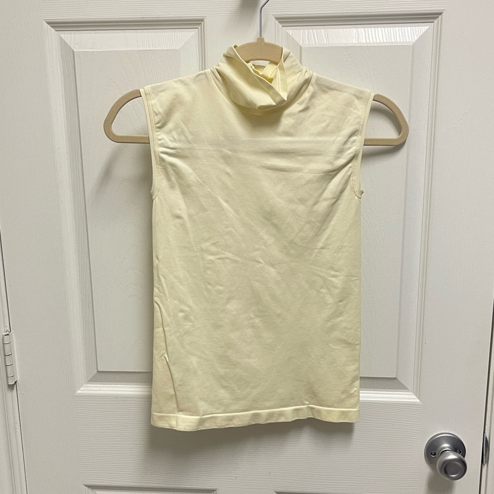 Commando Cream Turtleneck Tank Top
